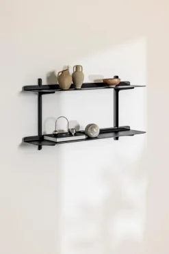 Badregale|Regale|Metallbude Wandregal Linara Schwarz