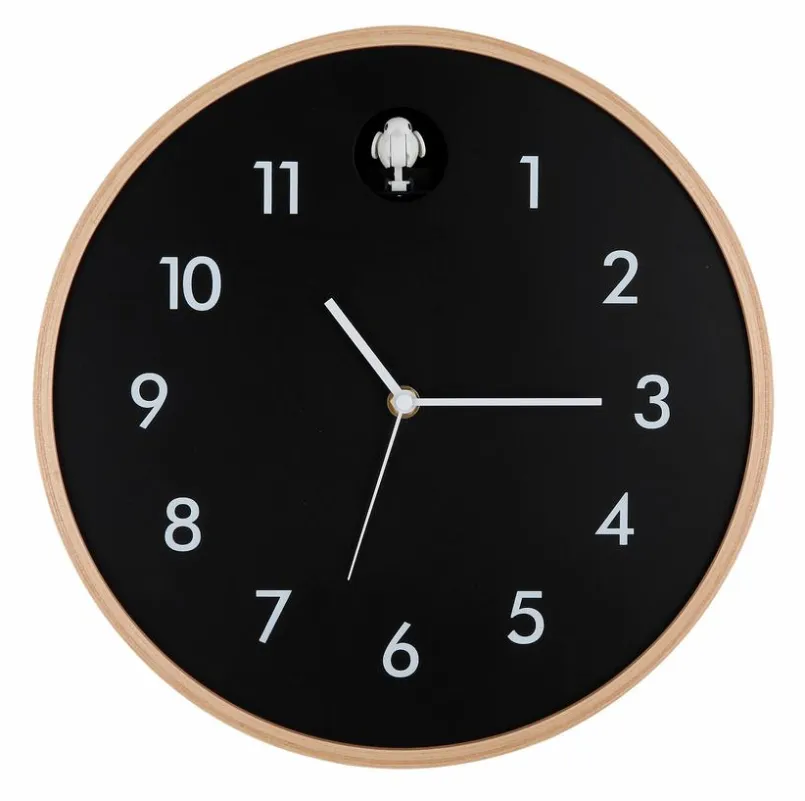 Globo Wanduhren-Wanduhr 78284 Ø 32 cm Schwarz
