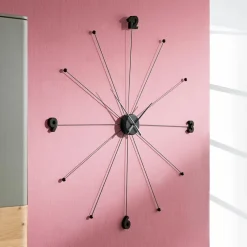 KARE DESIGN Wanduhren-Wanduhr Like Umbrella Ø 100 cm Schwarz