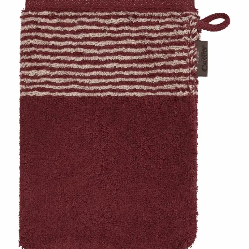 CaWö Hand- & Duschtücher-Waschlappen Luxury Home 16 x 22 cm Bordeaux