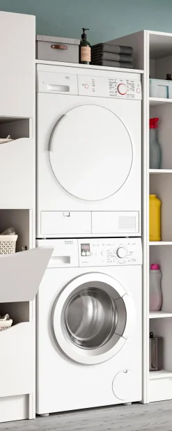 Geräteschränke| Waschmaschinenschrank Lucca Weiß
