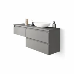 Waschbeckenunterschränke|Puris Waschtischkombination B-Solid Grün