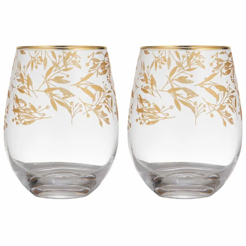 ladelle Gläser-Wasserglas Comet 2tlg. Gold