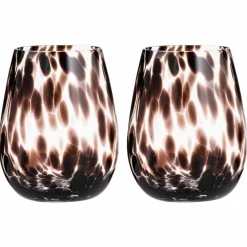 Gläser|ladelle Wasserglas Selena 2tlg. Braun