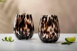 Gläser|ladelle Wasserglas Selena 2tlg. Braun
