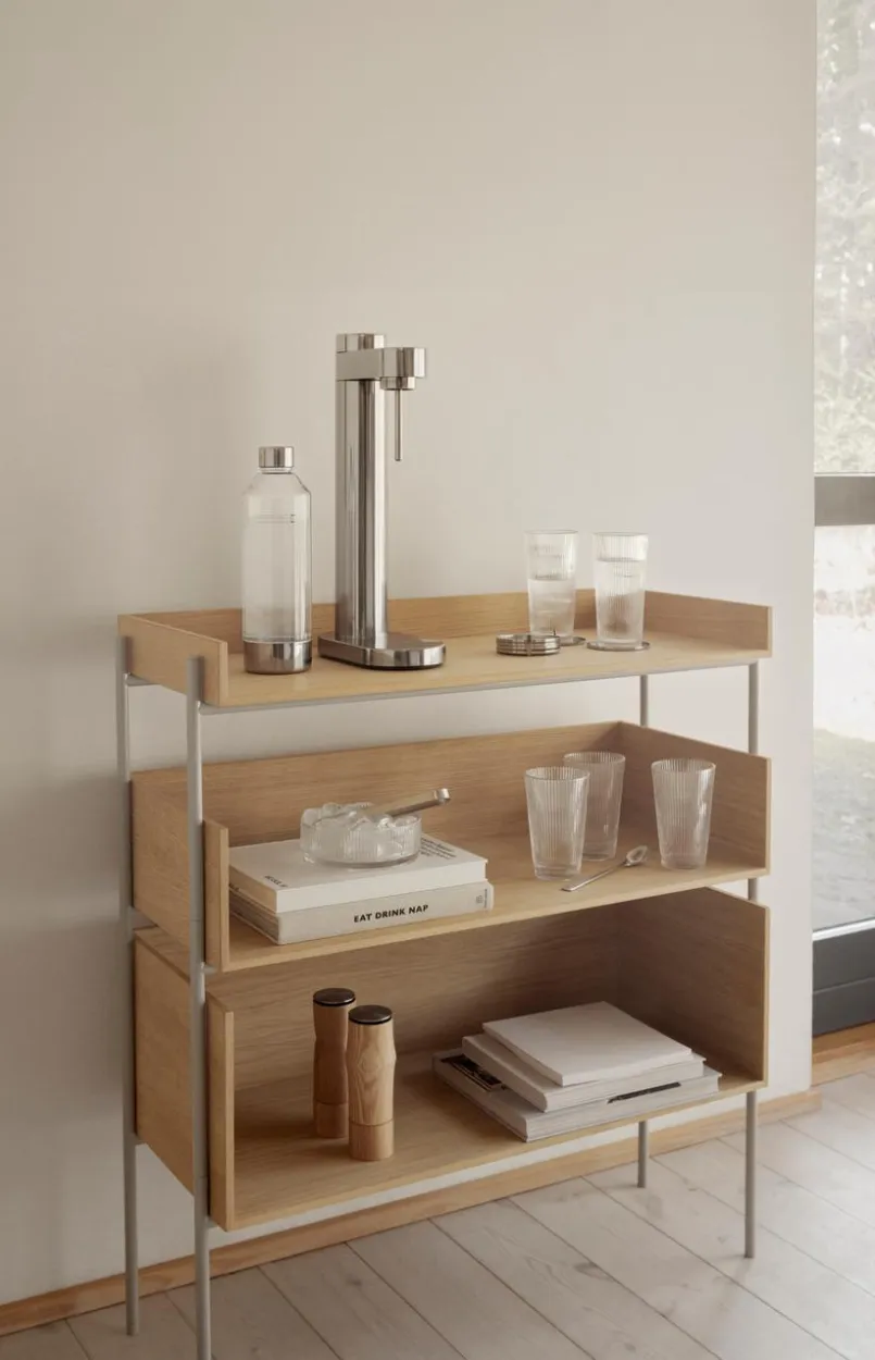 Stelton Küchenutensilien-Wassersprudler Brus Silber