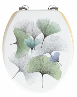 WENKO Badzubehör-WC-Sitz Ginkgo Weiß