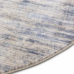Moderne Teppiche-Webteppich Etena Ø 200 cm Blau