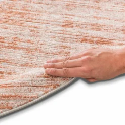 Moderne Teppiche| Webteppich Etena Ø 133 cm Terra