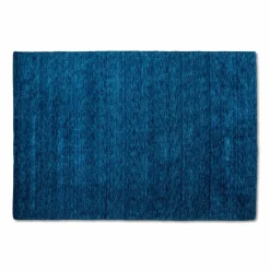 Natur(Look) Teppiche-Webteppich Gabbeh Uni 165 x 235 cm Blau