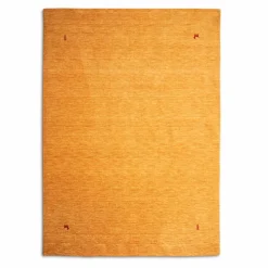 Natur(Look) Teppiche| Webteppich Gabbeh Uni 195 x 295 cm Gold