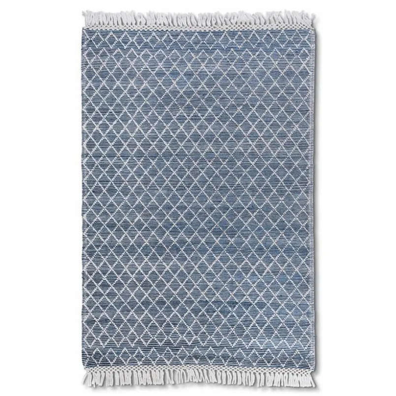 Natur(Look) Teppiche-Webteppich Lennos 160 x 230 cm Blau