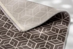 JOOP! Moderne Teppiche-Webteppich Metric 140 x 200 cm Taupe