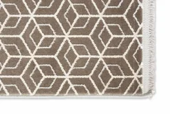 JOOP! Moderne Teppiche-Webteppich Metric 140 x 200 cm Taupe