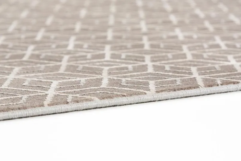 JOOP! Moderne Teppiche-Webteppich Metric 140 x 200 cm Taupe