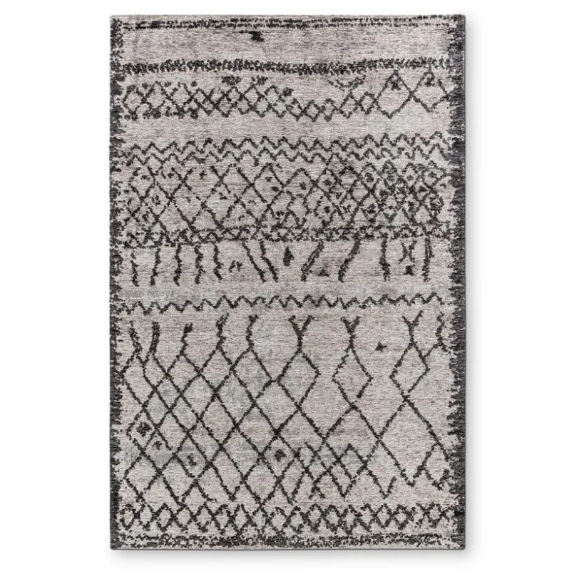Natur(Look) Teppiche|Moderne Teppiche| Webteppich Moroccan 140 x 200 cm Grau / Beige