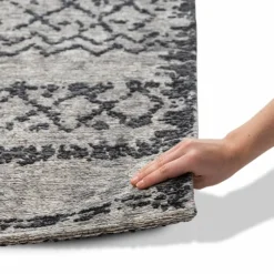 Natur(Look) Teppiche|Moderne Teppiche| Webteppich Moroccan 140 x 200 cm Grau / Beige