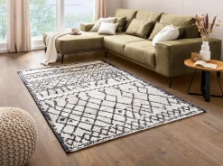 Natur(Look) Teppiche|Moderne Teppiche-Webteppich Moroccan 170 x 240 cm Beige
