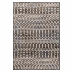 Natur(Look) Teppiche-Webteppich Ribe Boho 200 x 290 cm Grau