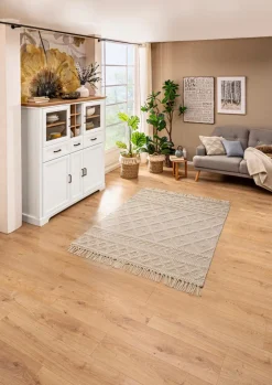 Webteppich Tassels 140 x 190 cm< Outlet