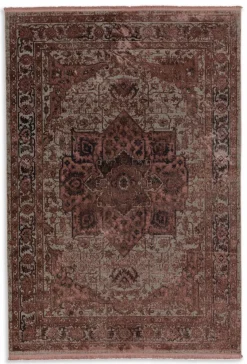Vintage Teppiche|SCHÖNER WOHNEN-Kollektion Webteppich Velvet 140 x 200 cm Rot