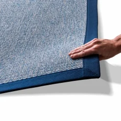 Natur(Look) Teppiche-Webteppich Yoko Provence-VS 140 x 200cm Blau