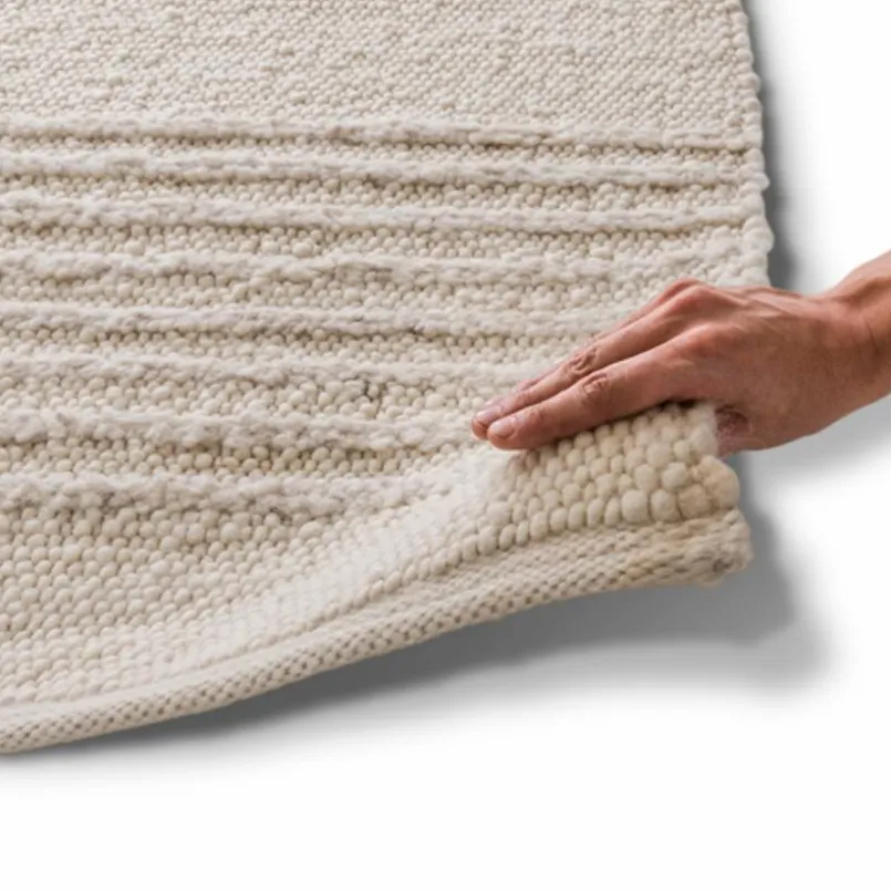 Natur(Look) Teppiche|Allgäuer Teppichmanufaktur Webteppich Alpina Design III 200x300cm Beige
