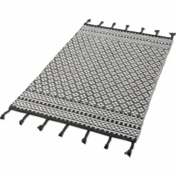 Natur(Look) Teppiche| Webteppich Askim 170 x 235 cm Schwarz / Weiß