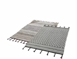Natur(Look) Teppiche| Webteppich Askim 170 x 235 cm Schwarz / Weiß