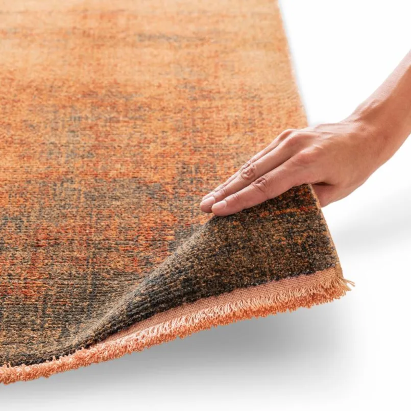 Moderne Teppiche-Webteppich Besancon Limite 290 x 390 cm Orange