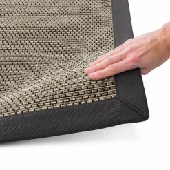 Natur(Look) Teppiche-Webteppich Junior Minos 190 x 280 cm Anthrazit