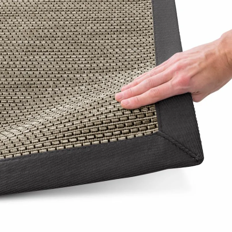 Natur(Look) Teppiche-Webteppich Junior Minos 190 x 280 cm Anthrazit