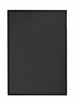 Dekowe Natur(Look) Teppiche-Webteppich Naturino Rips 80 x 150 cm Schwarz