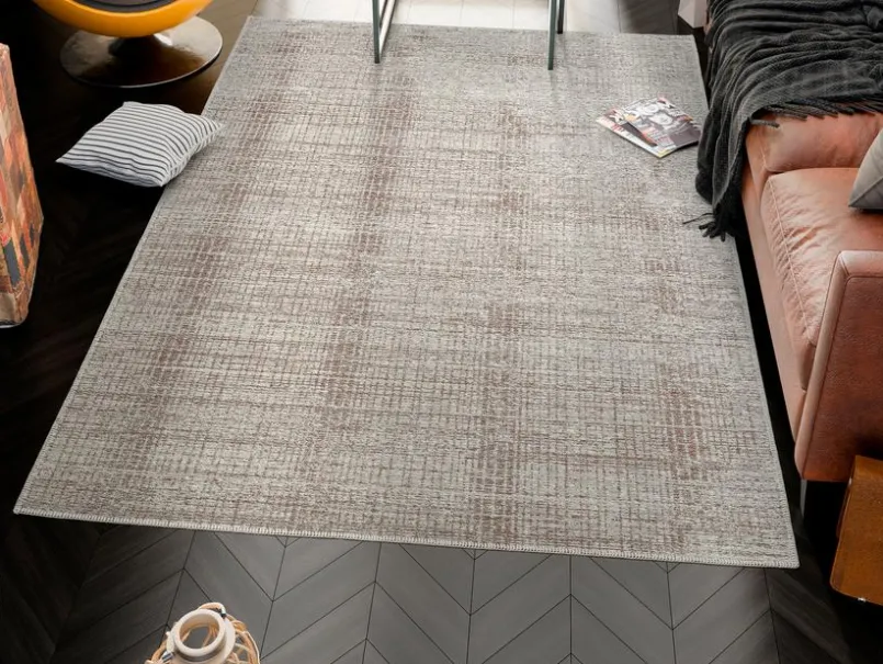 Musterring Moderne Teppiche-Webteppich Plains 206 x 250 cm Beige / Braun