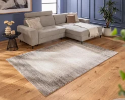 Natur(Look) Teppiche-Webteppich Toledo 133 x 190 cm Grau