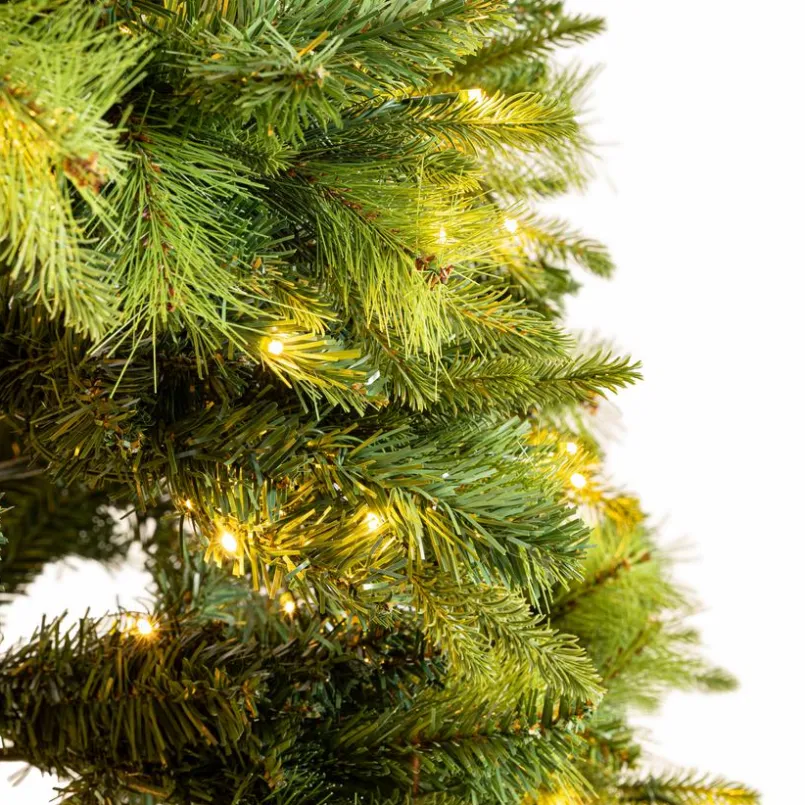 Für Den Weihnachtsbaum|Grünpflanzen-Weihnachtsbaum mit LED 225 cm Grün
