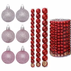 Für Den Weihnachtsbaum-Weihnachtskugeln Glimmer 30tlg. Rosa
