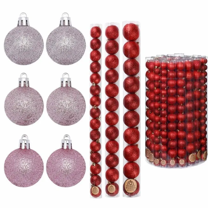Für Den Weihnachtsbaum-Weihnachtskugeln Glimmer 30tlg. Rosa