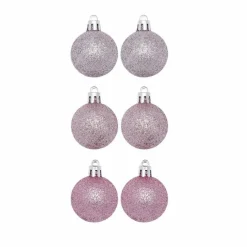 Für Den Weihnachtsbaum-Weihnachtskugeln Glimmer 30tlg. Rosa