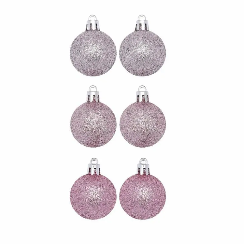 Für Den Weihnachtsbaum-Weihnachtskugeln Glimmer 30tlg. Rosa