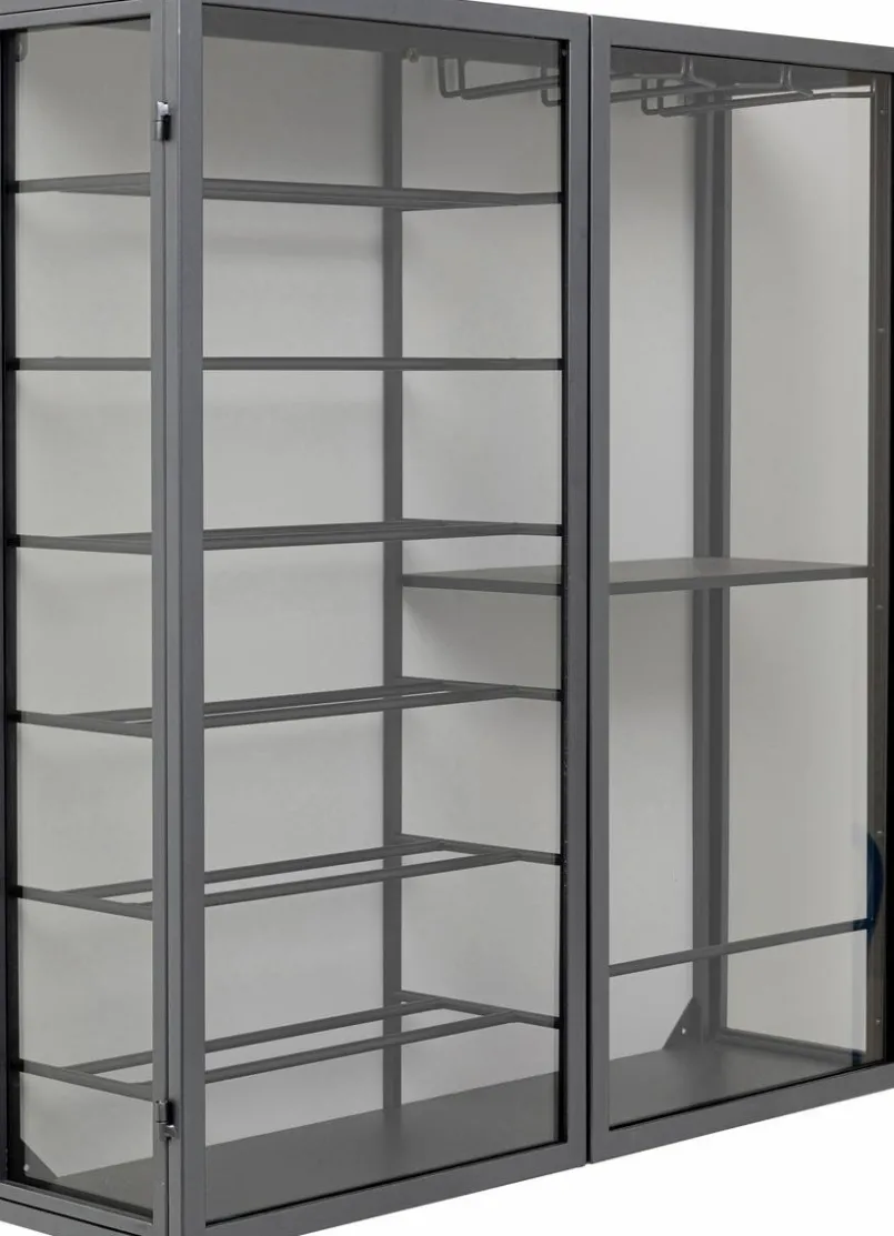 KARE DESIGN Vitrinen|Regale-Weinregal Porto Schwarz