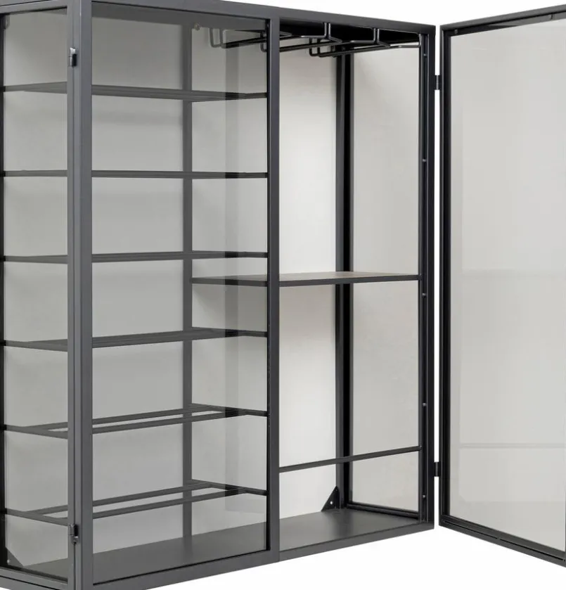 KARE DESIGN Vitrinen|Regale-Weinregal Porto Schwarz