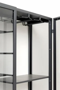 KARE DESIGN Vitrinen|Regale-Weinregal Porto Schwarz