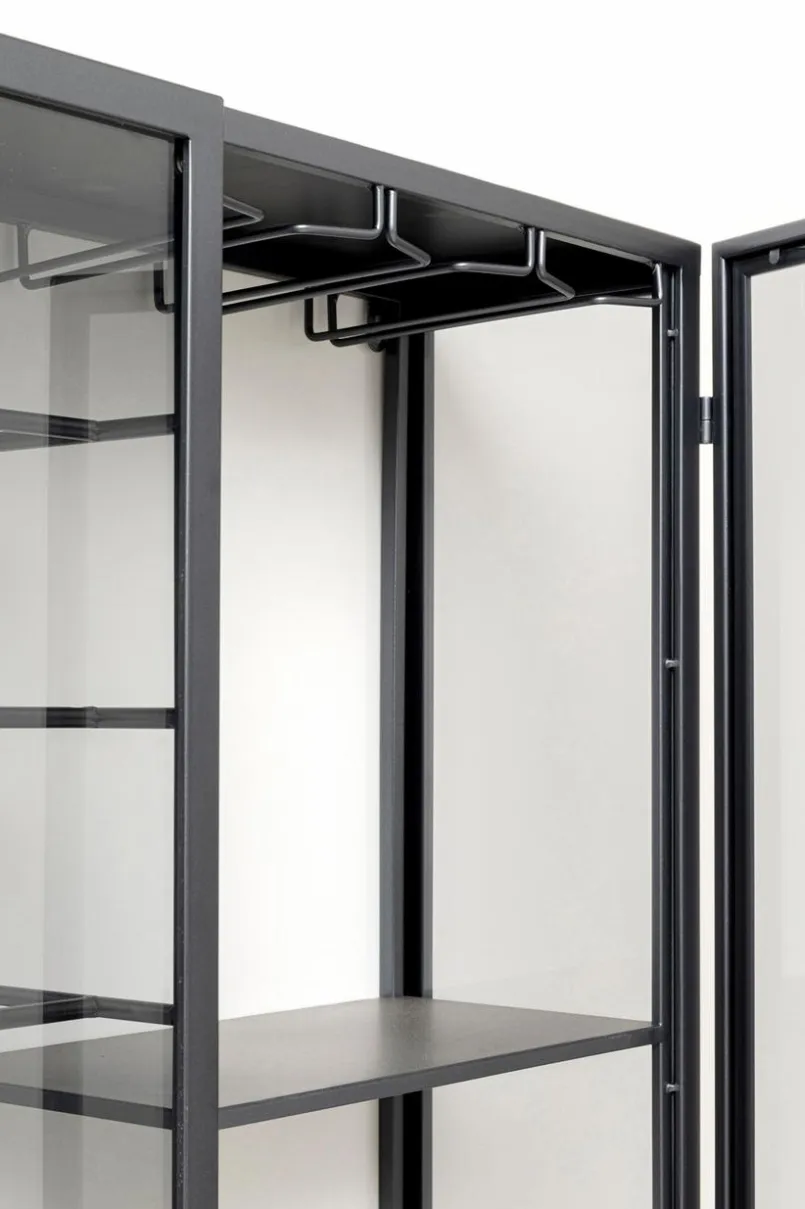 KARE DESIGN Vitrinen|Regale-Weinregal Porto Schwarz
