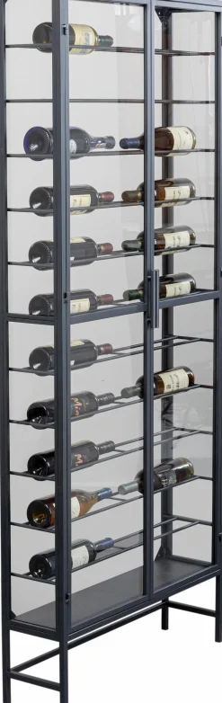 KARE DESIGN Vitrinen|Regale-Weinregal Porto 87878 Schwarz