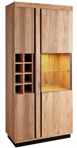Vitrinen|Regale|WOLFMÖBEL Weinschrank Paris Stone