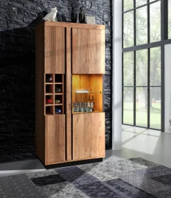 Vitrinen|Regale|WOLFMÖBEL Weinschrank Paris Stone