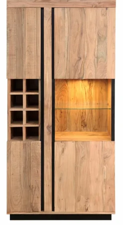 Vitrinen|Regale|WOLFMÖBEL Weinschrank Paris Stone
