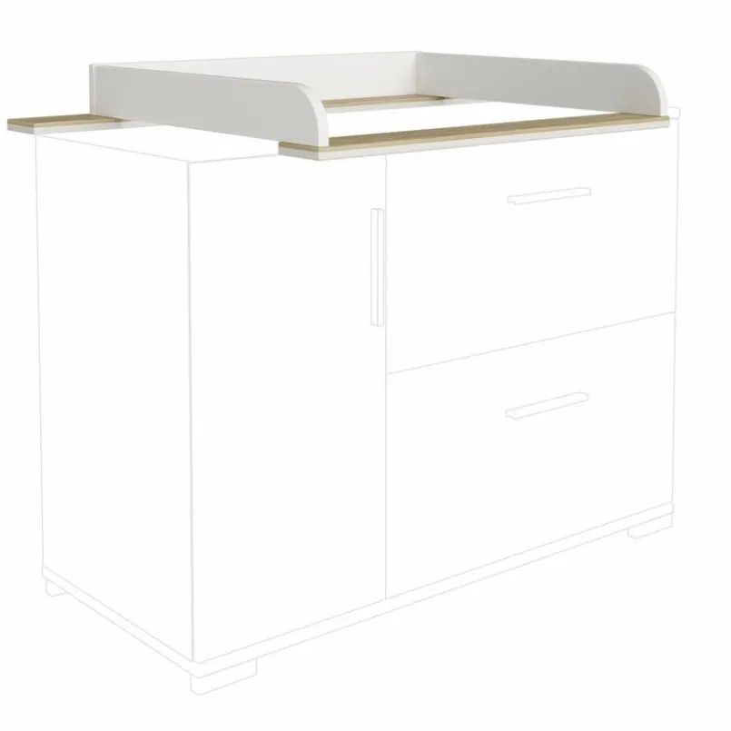 Wickelkommoden|Wickelkommoden|Paidi Wickelaufsatz Enie Off White