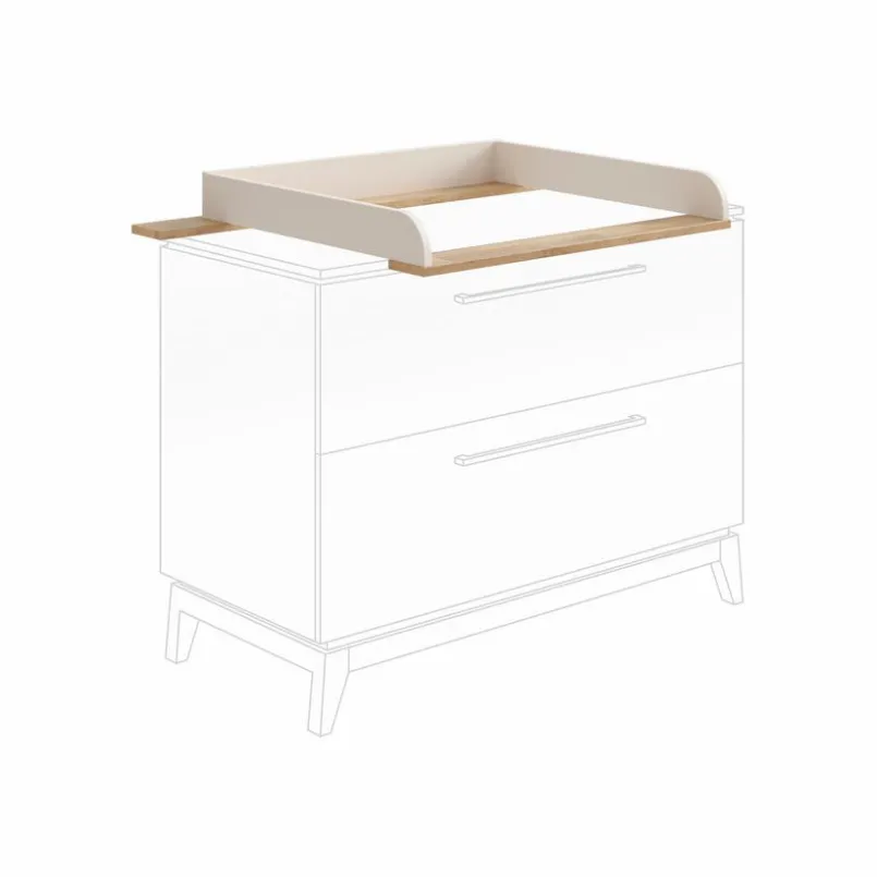 Wickelkommoden|Wickelkommoden|Paidi Wickelaufsatz Stiene Cashmere-Beige